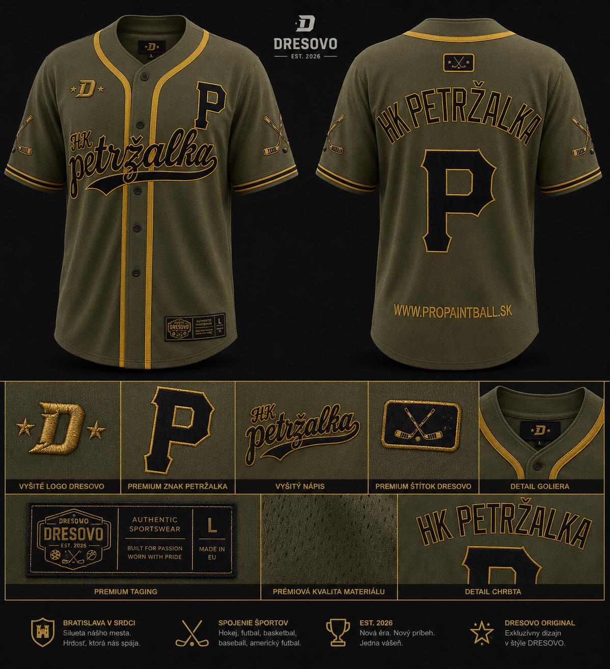 Baseballový dres na mieru náhľad 1